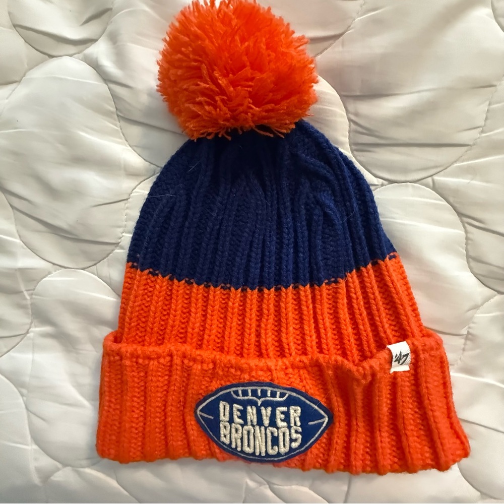 Broncos Retro Beanie- Blue & Orange